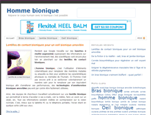 Tablet Screenshot of homme-bionique.com